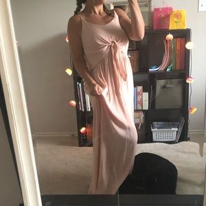 Pink maxi dress 👛
